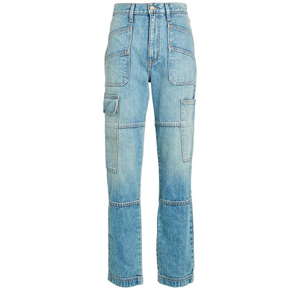 SLVRLAKE Savior High Rise Straight Leg Cargo Jeans - Picture 5 of 5